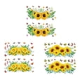 thumbnail image 3 of 2 Pieces Flower Wall Stickers Vine Removable Home Decor Plant Wallpaper TV Backdrop Poster Murals Bedroom Office Type 1, 3 of 10