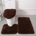 thumbnail image 2 of Tapete De Baño 3 Pzas Absorbente Antideslizante Tipo Shag, 2 of 7