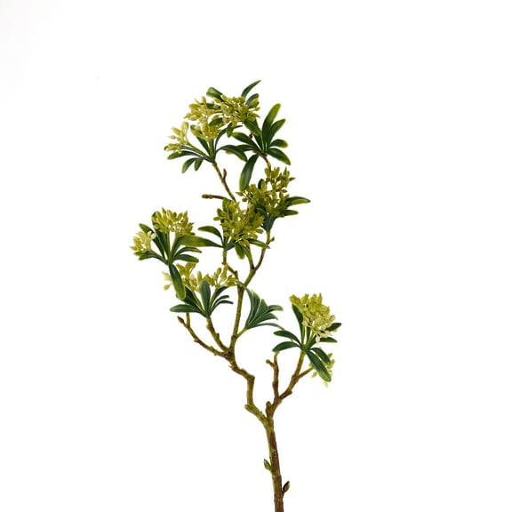 D&W Silks - 21" Green Flower Bud Spray - Set of 3