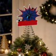 thumbnail image 6 of Comic Style Superhero Web Spiral Christmas Tree Topper with Spring Base and Action Graphic for Holiday Decor, 6 of 9