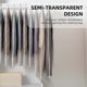 thumbnail image 3 of Dust-proof Portable Clothes Bags Set Translucent Garment Cover Full Zipper Lightweight for Suit Shirt Gown Dress Coat 60*120cm, 3 of 4