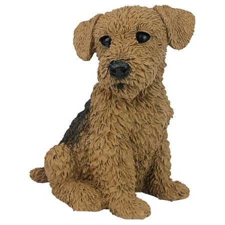 Design Toscano Airedale Puppy Dog Statue