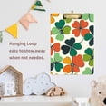 thumbnail image 4 of FORMRS Acrylic Clipboard with Low Profile Clip Standard A4 Letter Size, 12.5" x 9", White Clover Pattern, 4 of 8