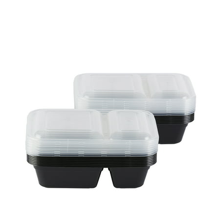 Mainstays 2-Compartment Meal Prep Food Storage Container, 15