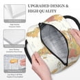 thumbnail image 3 of Daiia World Map 1 Pattern Lunch Bag , Insulated Lunch Box, Small Leakproof Cooler Food Lunch Containers Reusable High Capacity Lunch Tote Bags-One Size, 3 of 6
