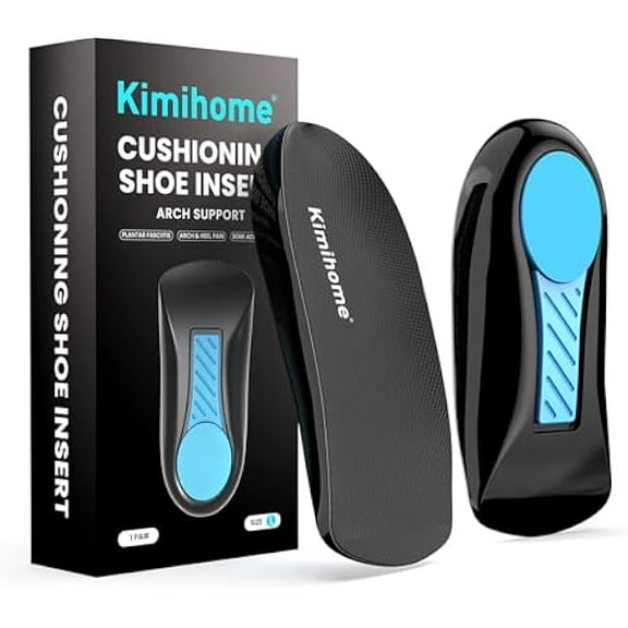 USBSO Plantar Fasciitis Relief Insoles - 3/4 Anti-Slip & Arch Support Shoe Inserts - Heel Cups for Heel Pain Relief & Flat Feet & Heel Spur & Achilles Tendinitis - Women's 6-9, Men's 5-8