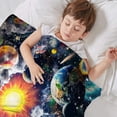 thumbnail image 6 of Paready Outer Space Blanket Soft Flannel Fleece Throw Blanket Cozy Solar System Blanket for Boys Adults Comfortable Galaxy Planets Theme Blanket for Sofa Living Room Travel Camping Couch (60"x80"), 6 of 8