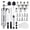 Black, variant on Premium 34Pcs Baking Decorating Equipment Set For Professional Home Use