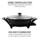 thumbnail image 4 of Wok eléctrico OVENTE con revestimiento antiadherente, sartén familiar de 33 cm, 1400 W de potencia, temperatura ajustable, tapa de vidrio templado, asas frías al tacto y superficie de freír fácil de l, 4 of 5