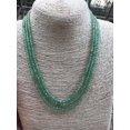 thumbnail image 6 of K-KED 3 Rows 4mm Faceted Natural Green Aventurine Round Beads Necklace 18-20'', 6 of 9