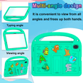 thumbnail image 4 of Case for Samsung Galaxy Tab S10 Lite/ S10 FE/ S9 FE 5G 10.9"/ Tab S9 11 Inch Letter Pattern Portable Kids Shockproof Cover with S Pen Holder and Shoulder Strap, 4 of 9