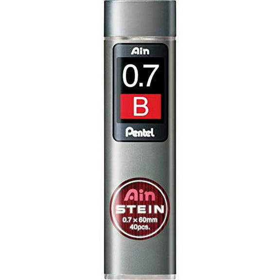 Pentel Mechanical Pencil Lead, Ain Stein, 0.7mm, B (C277-B)
