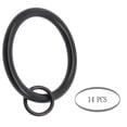 thumbnail image 3 of Meriville  1.5-Inch Inner Diameter Metal Curtain Rings with Eyelets Black - Set  of 14, 3 of 5