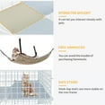 thumbnail image 4 of Uforic 3-Tier Indoor Cat Cage with Extra Large Hammock for 1-2 Cats - 28"L x 28"W x 41"H,White, 4 of 5