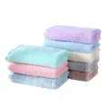 thumbnail image 4 of Toalla de fibra superfina suave para niños, toalla de mano para niños de color sólido para el hogar, bufanda cuadrada pequeña, toalla pequeña de terciopelo coral de alta calidad, 4 of 5