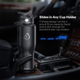 thumbnail image 2 of BUZIO 40oz Tumbler with Handle Straw Lid and Flex Lid, 40 oz Insulated Water Bottle Fits in Car Cup Holder, Double Wall Stainless Steel Travel Flask, Black, 2 of 10
