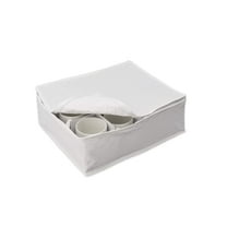 LAMINET Quilted Mug/Cup Storage Case - Holds Up to 12 Mugs/Cups - WHITE -6501A-FBM