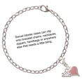 thumbnail image 2 of Delight Jewelry Silver-tone Small Long Pink Heart - Silver-tone Clip on Charm with Mini Year 2025, 2 of 4