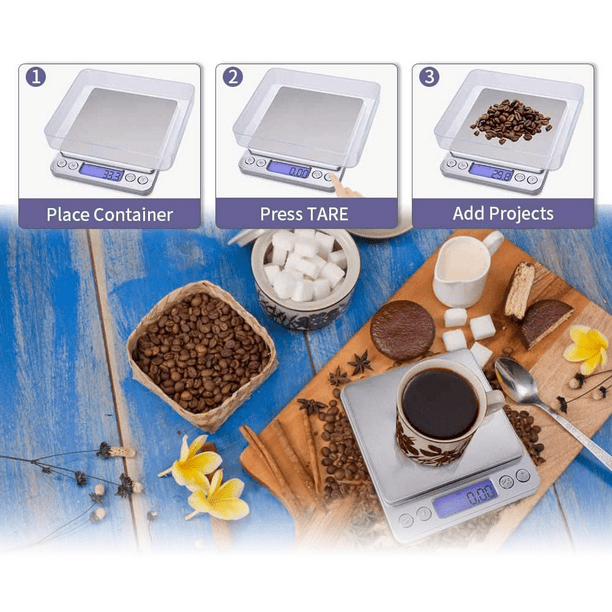Acheter Mini cuillère balance de cuisine numérique électronique LCD balance  alimentaire 0.1-500g cuisson farine lait café poudre poids mesure cuillère