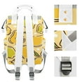 thumbnail image 4 of Abstract Pears Diaper Backpack – Large Capacity, Insulated Baby Bottle Pocket, Multifunctional Mommy Bag for Boys & Girls, 4 of 8