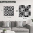 thumbnail image 5 of Black White Plaid Wooden Wall Clock Silent Non Ticking, Modern Buffalo Check Gingham Art Square Wall Clocks Battery Operated, Decor Clock for Home Office, Living Room, Kitchen, 12 Inch, 5 of 9