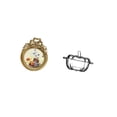 thumbnail image 5 of CoudarTitie Ornate European Round Photo Frame and Pumpkin Shaped Glass Candy Dish with Lid for Wedding Gift Ideas and Cookie Jar Display, 5 of 8