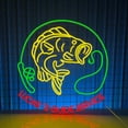 thumbnail image 4 of Handmadetneonsign Fishing Neon Sign, Fishing Led Light Wall Art Decor, Home Man Cave Wall Decor, 4 of 5