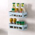 thumbnail image 4 of Estante organizador fácil de instalar montado en la pared, esquina de ducha sin clavos, soporte de almacenamiento para baño y cocina, estante para tienda, 4 of 5