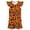 F12-Orange, variant on FYDUU Kids Halloween Dresses Girls Nightgowns Flutter Sleeve Cartoon Print Pajamas Dress Casual Nightgown Soft Princess Nightdress Sleepwear 3-4 Years