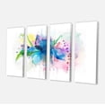 thumbnail image 2 of Illustration Aquarelle d'Iris - Grande Impression sur Toile d'Animaux, 2 of 3