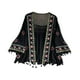 thumbnail image 4 of Cárdigan boho de mujeres, cubierta casual de playa de verano en la parte superior para vestidos de playa bikini negro, 4 of 8
