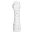 thumbnail image 2 of Party Punk Mesh Gloves Half Finger Diamond Pattern Stretch Color Handwear, 2 of 3
