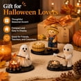 thumbnail image 5 of Halloween Candle Holder, Autumn Ghost Campfire Tealight Holder, Cute Hand-Painted Resin Tabletop Decor for Shelf Mantel, Farmhouse Indoor Halloween Decoration Gift, 5 of 5