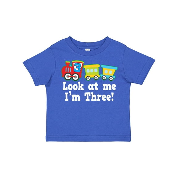 Inktastic 3rd Birthday Train Boys Toddler T-Shirt
