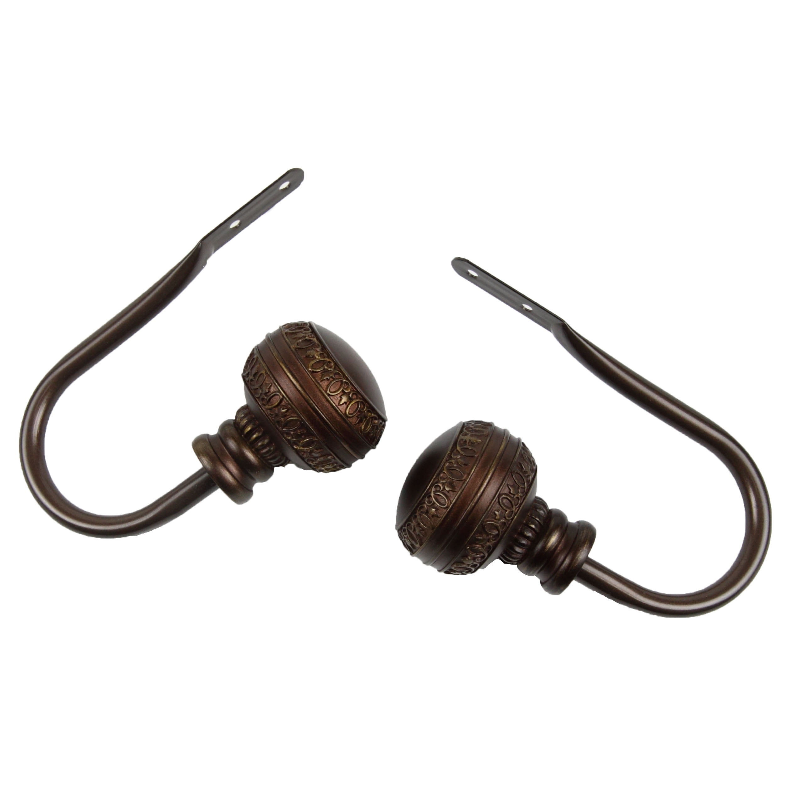 Siena Curtain Holdback Pair in Cocoa