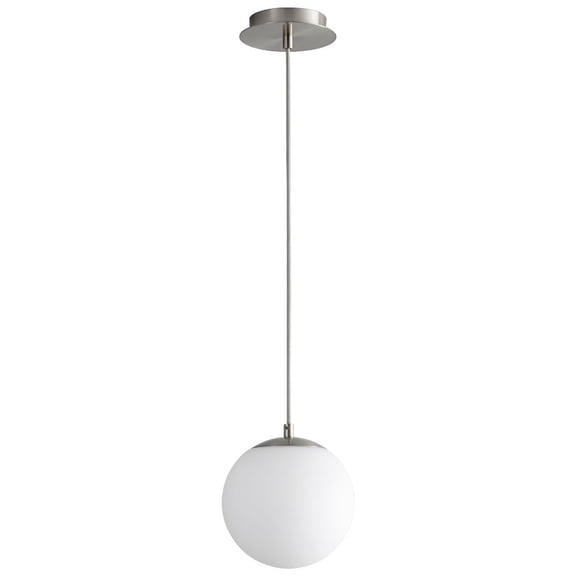 8 Inch 120V 5.1W 1 Led Pendant-Satin Nickel Finish Oxygen Lighting 3-671-24
