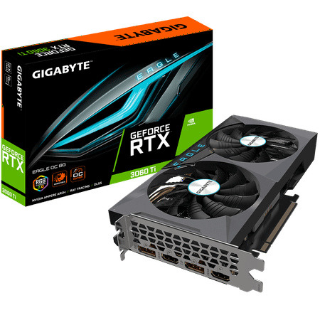 GIGABYTE Eagle GeForce RTX 3060 Ti 8GB GDDR6 PCI Express 4.0 x16 ATX Video Card