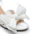 thumbnail image 2 of Sandalias de mujer DREAM PAIRS con tacón de 7.5 cm y lazo de satén blanco, 2 of 7