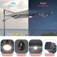 thumbnail image 6 of FLAME&SHADE 10×8FT LED Cantilever Umbrella with Aluminum Frame, and 360° Rotation ,Gray, 6 of 6