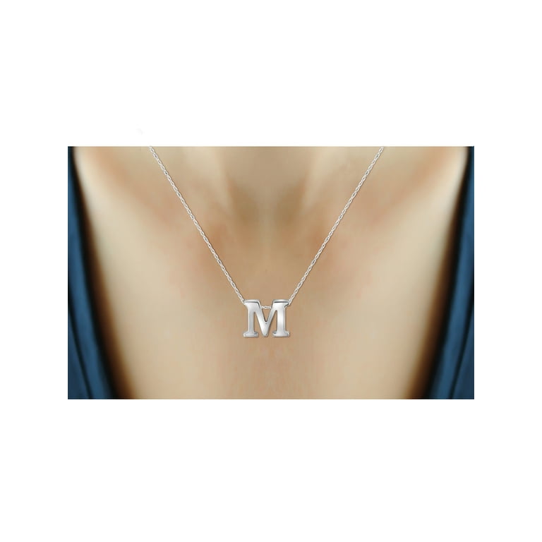 Engraved Initial Pendant セット Z Letter Initial Alphabet Name Personalized 925 Sterling