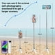 thumbnail image 4 of Soporte de trípode para teléfono MQOUNY 38 con palo para selfies y color blanco claro, 4 of 7