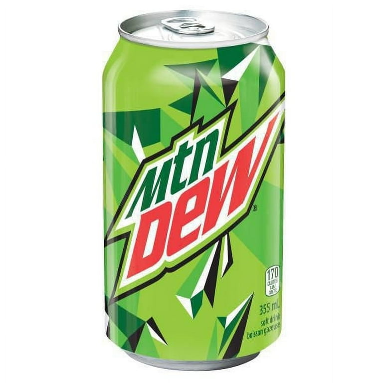 ソフトドリンク Mountain Dew 355ml Mountain Dew Soft Drink, 355mL/12 fl. oz., Cans, 12pk