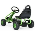 thumbnail image 4 of Patiojoy Kart à Pédales pour Enfants à 4 Roues avec Siège Ajustable et Frein à Main Vert, 4 of 6