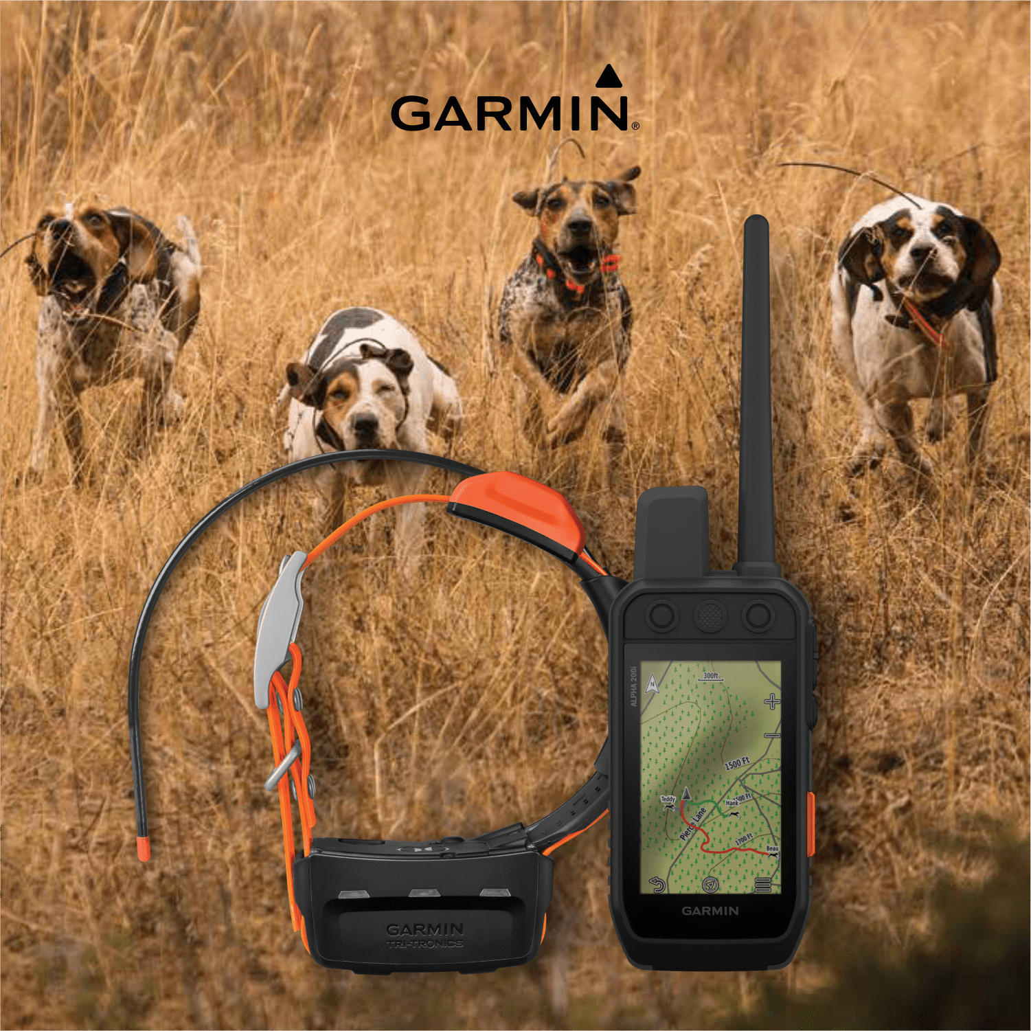 Garmin Alpha 200i/T 5 Dog Tracking Bundle, Handheld and Collar, Utilizes  inReach Technology Touchscreen with Wearable4U Power Pack Bundle