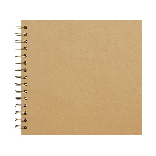 Dsscvnef 7x7 Inch DIY Scrapbook Album Hardcover Kraft Paper Memory Book for Photos Wedding Family Keepsake Handmade Craft Project