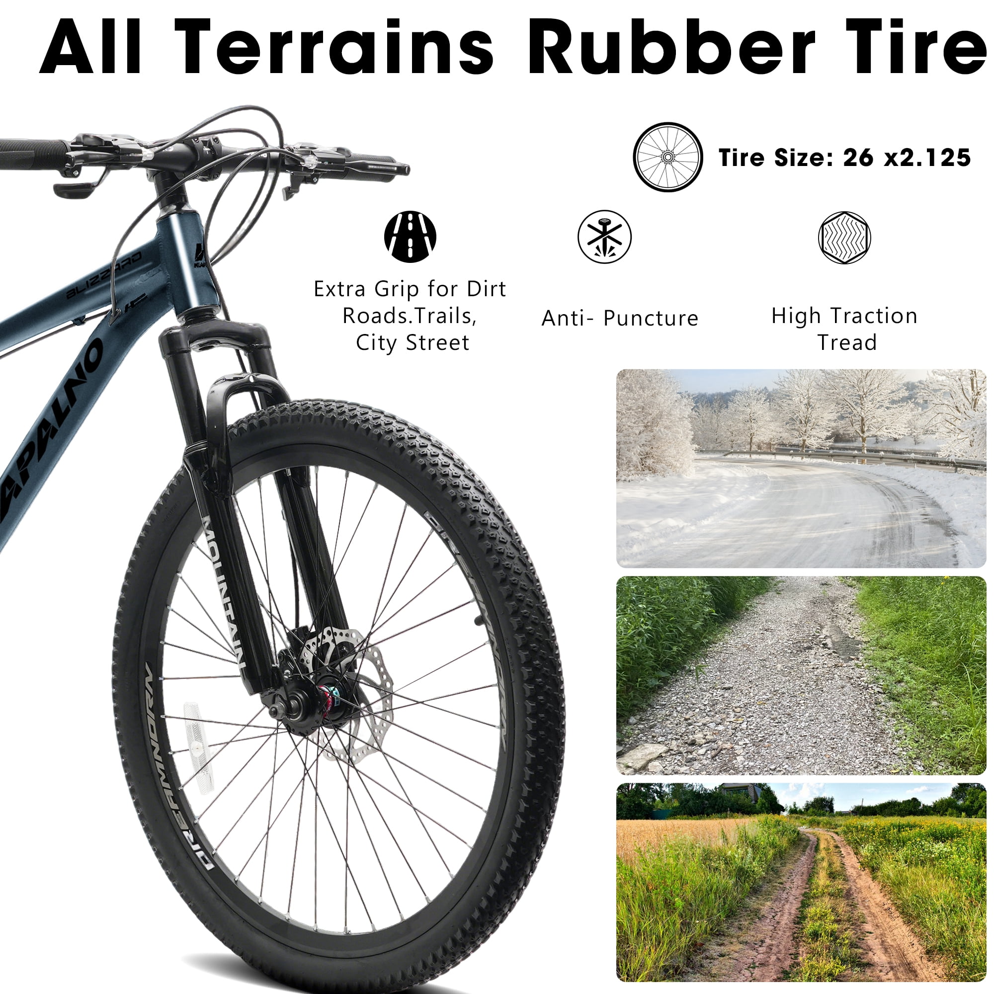 TheEshow 26 Inch Mountain Bikes