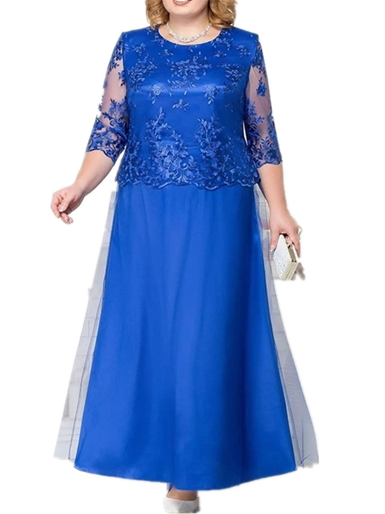 royal blue lace maxi dress