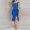 Blue off shoulder midi dress a1, variant on Women's Off Shoulder Sleeveless High Low Ruffle Midi Dress Elegant Party Slim Fit Asymmetric Hem Casual Summer Dresses, Red S