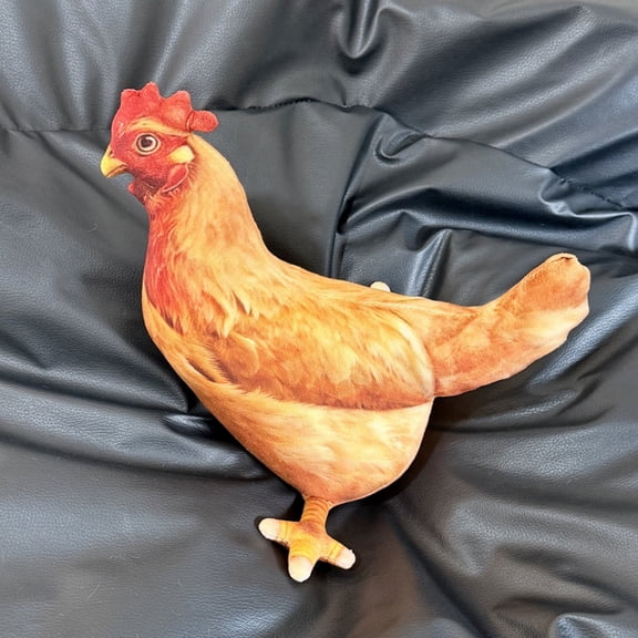 Hen Plush Toys Simulation Chicken Pillow Stuffed Soft Animal Dolls For Room Decor 11.8in 