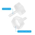 thumbnail image 4 of Uxcell Plastic Hose Barb Fitting, Adapter Connector Pipe Fitting for Water Liquid Air Gas Fuel 1/4" Barb x 3/4" G Female Thread, 4 of 7